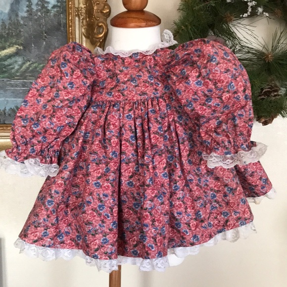 🩷 Rare Vintage 1960’s Victorian Lace Baby Dress - Picture 1 of 9